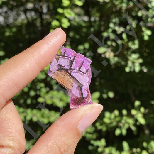 Purple Flower Power Pin